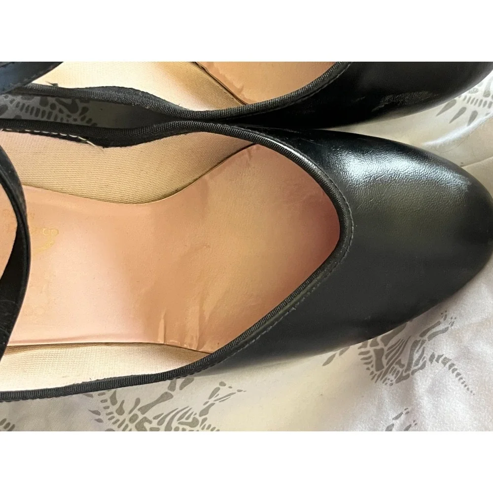 CAPEZIO Womens Black Mary Jane Tap Shoes Leather Strap Buckle Dance 9 - Picture 7 of 16